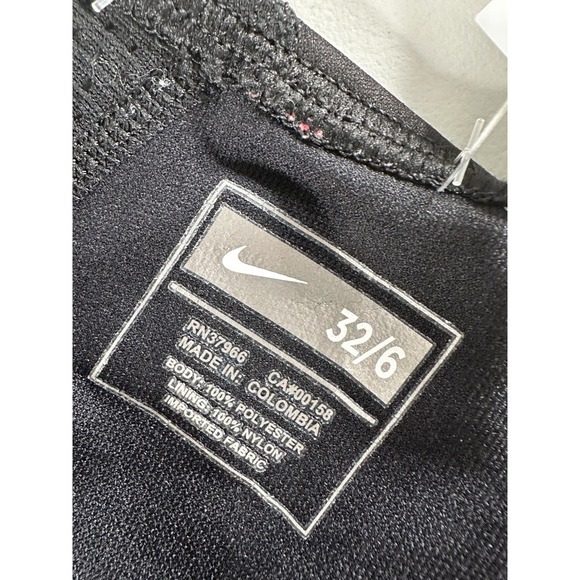 Nike Swim One Piece‎ Modern Cut Zip Back Multicolor Block Print Size 32/6 - Picture 11 of 12